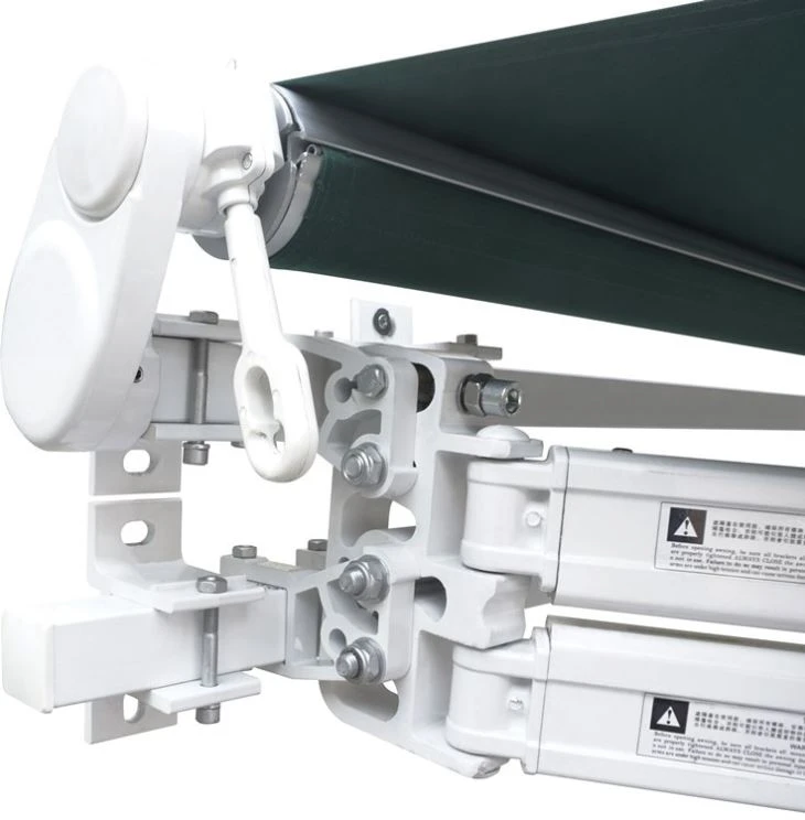 GR-690 double arm set hand crank retractable awnings