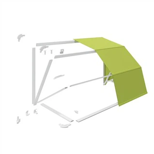 Franska infällbara kapellkomponenter